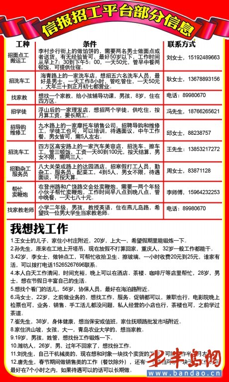 義縣最新招聘鐘點工信息匯總